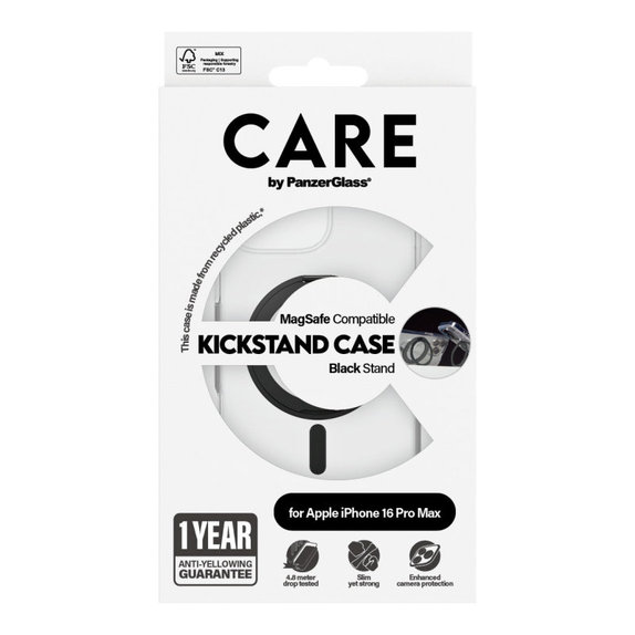 Θήκη Kickstand με MagSafe για iPhone 16 Pro Max, Μαύρο, CARE