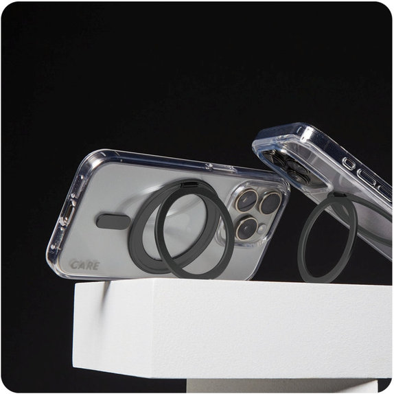 Θήκη Kickstand με MagSafe για iPhone 16, Μαύρο, CARE