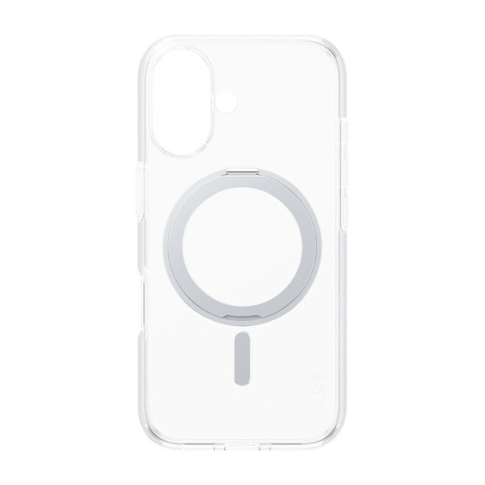 Θήκη Kickstand με MagSafe για iPhone 16, Ασημί, CARE