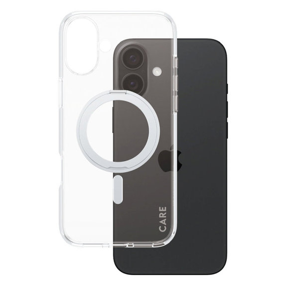 Θήκη Kickstand με MagSafe για iPhone 16 Plus, Ασημί, CARE