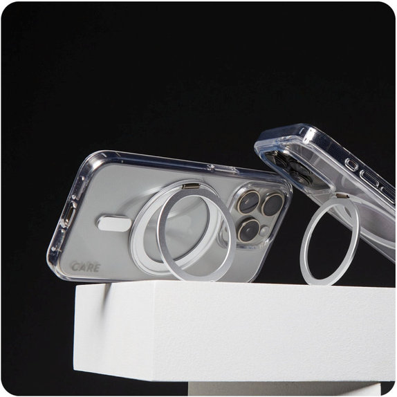 Θήκη Kickstand με MagSafe για iPhone 16 Pro Max, Ασημί, CARE