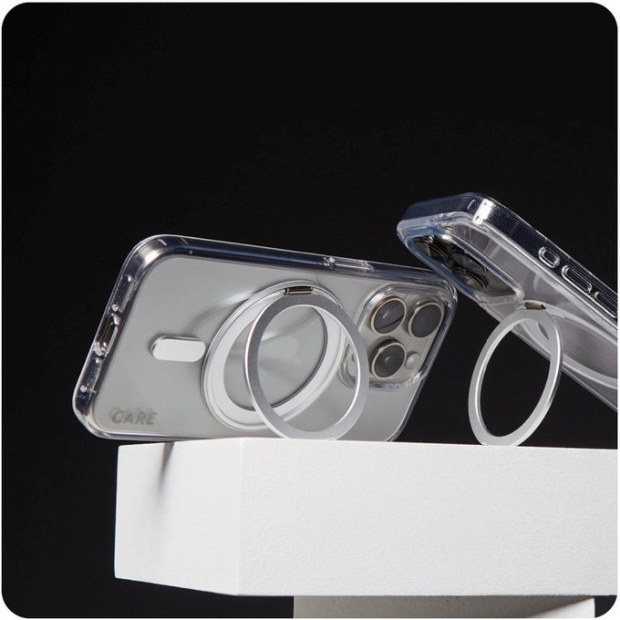 Θήκη Kickstand με MagSafe για iPhone 16 Pro Max, Ασημί, CARE