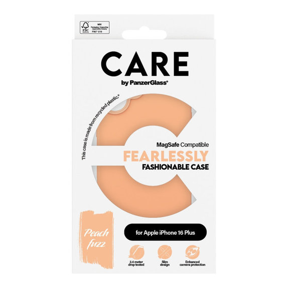Θήκη Fearlessly με MagSafe για iPhone 16 Plus, Peachy, CARE
