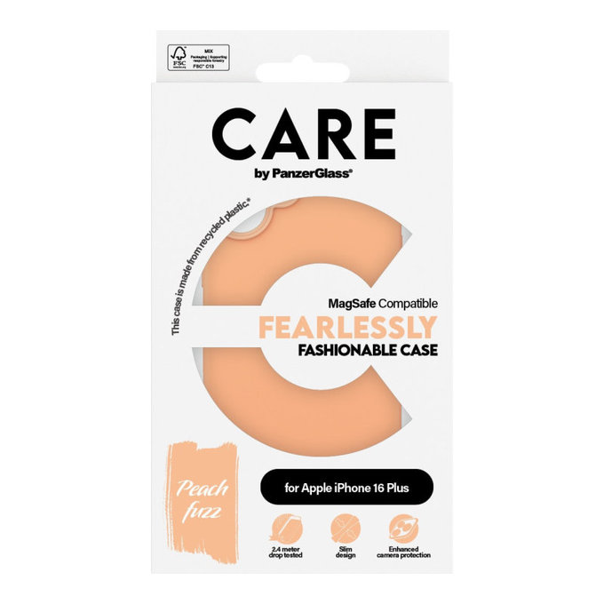 Θήκη Fearlessly με MagSafe για iPhone 16 Plus, Peachy, CARE