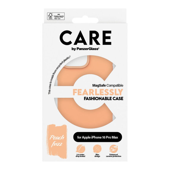 Θήκη Fearlessly με MagSafe για iPhone 16 Pro Max, Peachy, CARE
