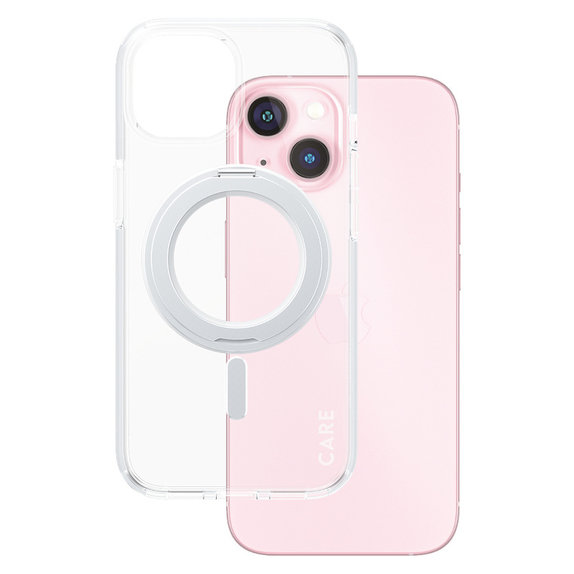 Θήκη Kickstand με MagSAFE by PanzerGlass για iPhone 15, Ασημί, PanzerGlass