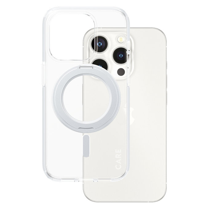 Θήκη Kickstand με MagSAFE by PanzerGlass για iPhone 15 Pro, Ασημί, PanzerGlass
