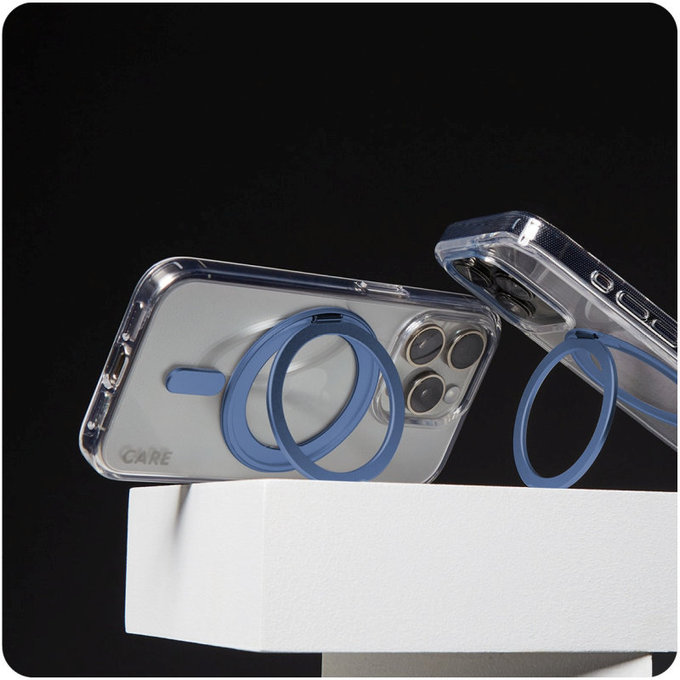 Θήκη Kickstand με MagSafe για iPhone 16, Μπλε, CARE