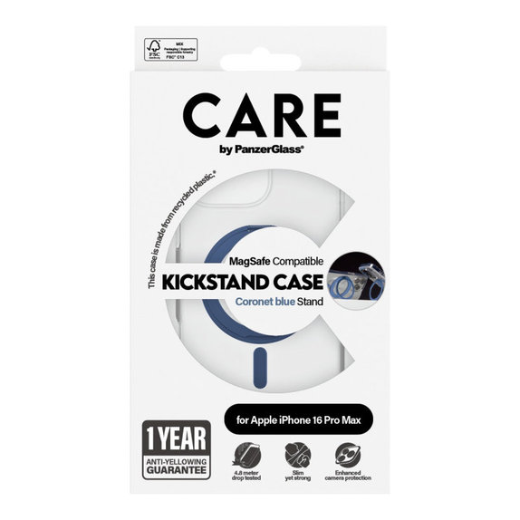 Θήκη Kickstand με MagSafe για iPhone 16 Pro Max, Μπλε, CARE