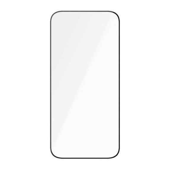 Προστατευτικό γυαλί UWF Ceramic με εφαρμογέα για iPhone 15 Pro, Μαύρο, PanzerGlass