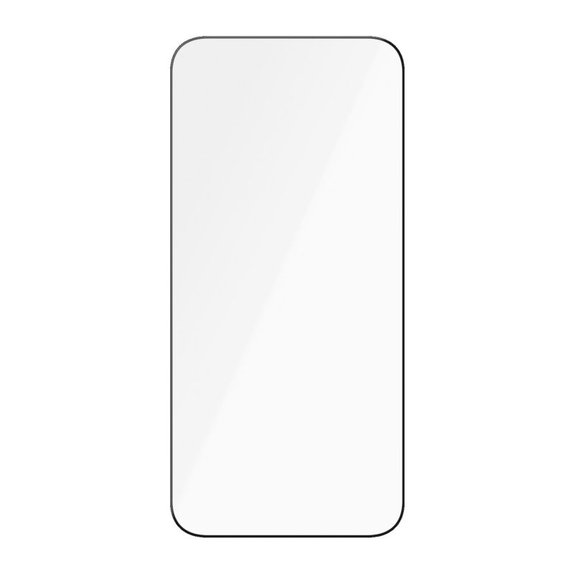 Προστατευτικό γυαλί UWF Ceramic με εφαρμογέα για iPhone 15 Pro Max, Μαύρο, PanzerGlass