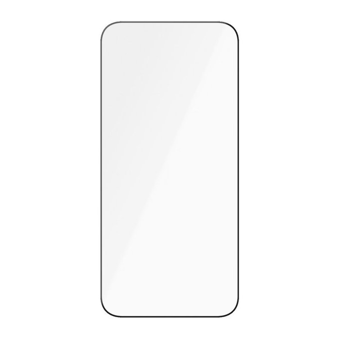 Προστατευτικό γυαλί UWF Ceramic με εφαρμογέα για iPhone 15 Pro Max, Μαύρο, PanzerGlass