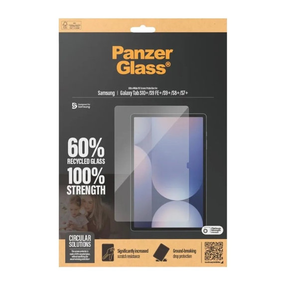 Σκληρυμένο γυαλί UWF για Samsung Galaxy Tab S8/S9 Plus, Διάφανο, PanzerGlass