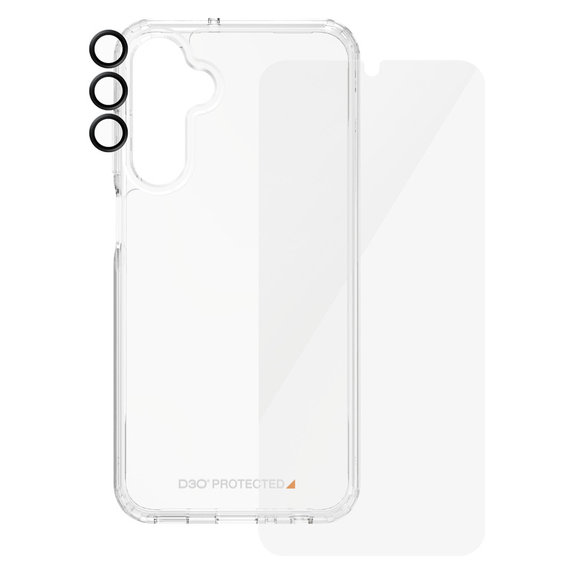 Bundle Hoops + Σκληρυμένο γυαλί UWF + Hard Case D3O για Samsung Galaxy A25 5G, Διάφανο, PanzerGlass