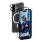 Bundle 3 σε 1 Hoops + Σκληρυμένο γυαλί UWF + Hard Case για iPhone 16, PanzerGlass