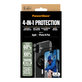 Bundle Hoops + Σκληρυμένο γυαλί UWF + Hard Case + Magnetic Ring Mount για iPhone 16 Plus, PanzerGlass