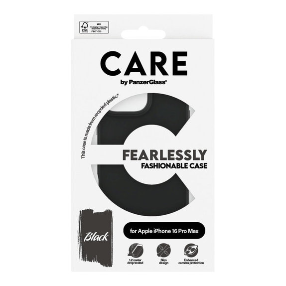 Θήκη Fearlessly για iPhone 16 Pro Max, Μαύρο, CARE