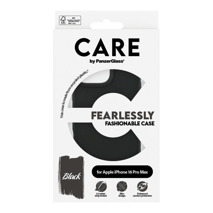 Θήκη Fearlessly για iPhone 16 Pro Max, Μαύρο, CARE