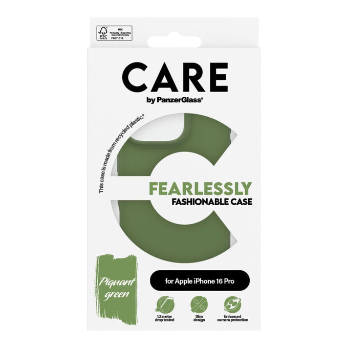 Θήκη Fearlessly για iPhone 16 Pro, Πράσινο, CARE
