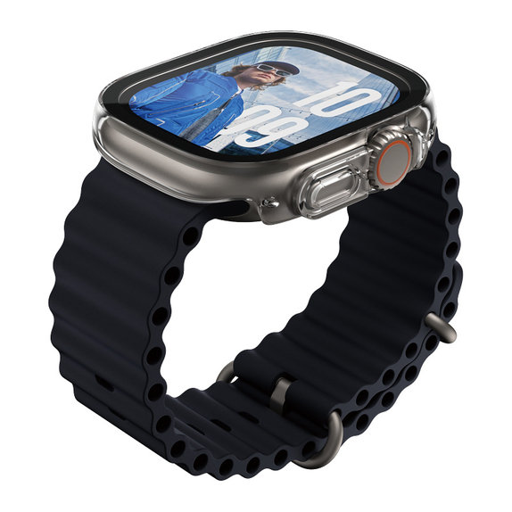 Σκληρυμένο γυαλί Full Body Slim για Apple Watch Ultra 2024/Ultra 2/Ultra, Διάφανο, PanzerGlass
