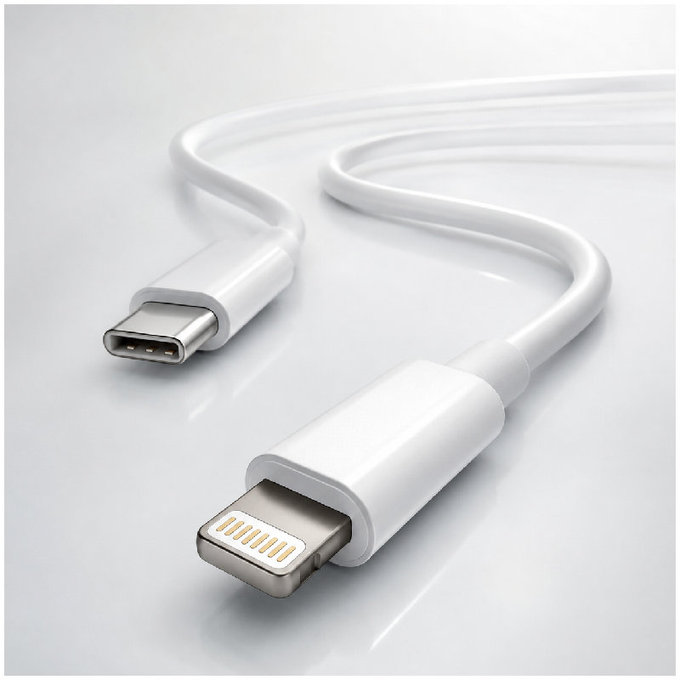 Καλώδιο Lightning / USB-C (1.5m), Λευκό | White | FixPremium