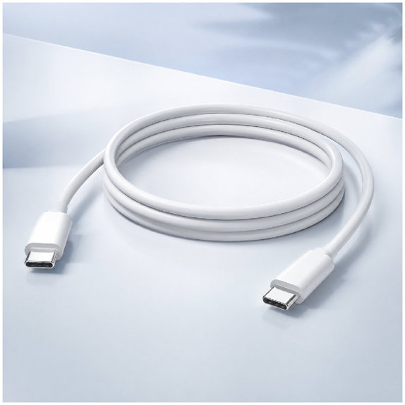 Καλώδιο USB-C / USB-C (1.5m), Λευκό | White | FixPremium