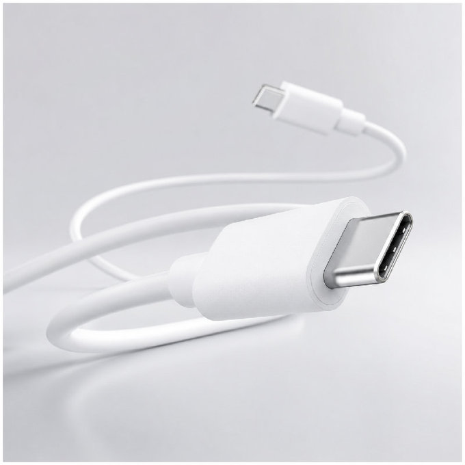 Καλώδιο USB-C / USB-C (1.5m), Λευκό | White | FixPremium