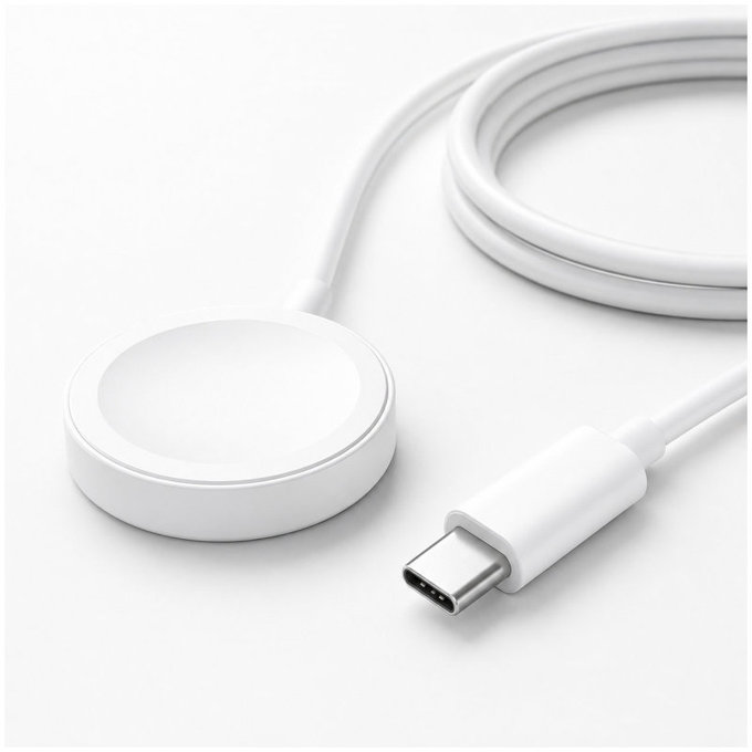 Καλώδιο Φόρτισης για Ρολόι σε USB-C (1.5m), Λευκό | White | FixPremium