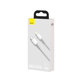Καλώδιο Lightning / USB-C (1.5m), Λευκό | White | Baseus