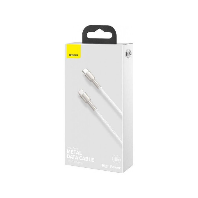 Καλώδιο USB-C / USB-C (1.5m), Λευκό | White | Baseus
