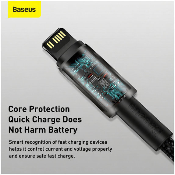 Καλώδιο Lightning / USB-C (1.5m), Μαύρο | Black | Baseus