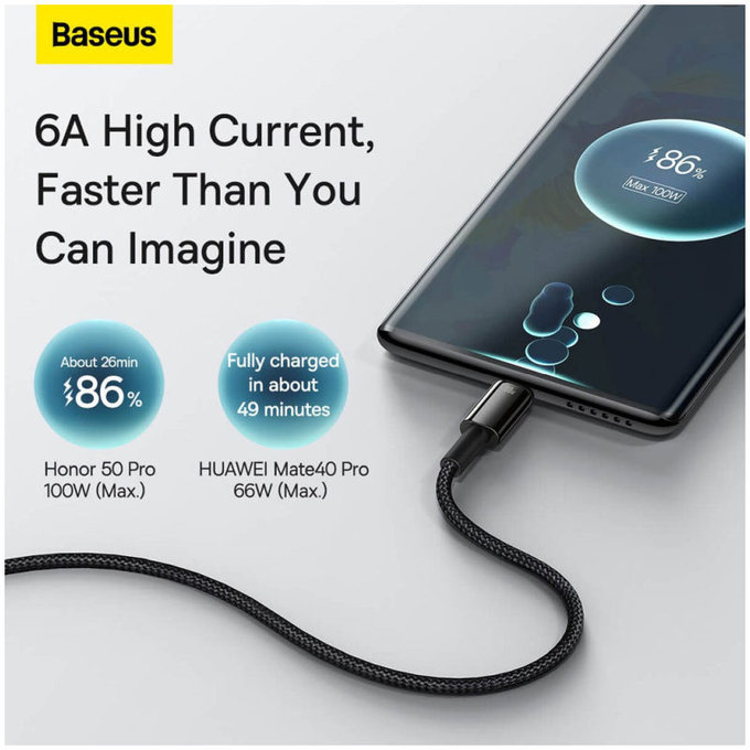 Καλώδιο USB-C / USB (1.5m), Μαύρο | Black | Baseus