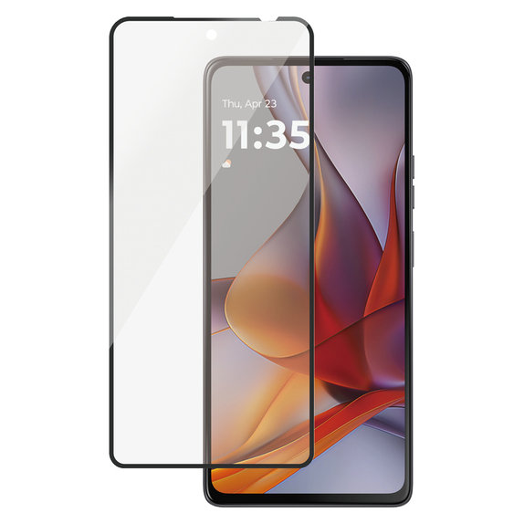 Σκληρυμένο γυαλί UWF για Motorola Moto G75 5G, Μαύρο, PanzerGlass