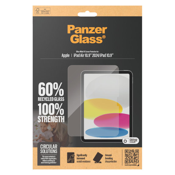 Σκληρυμένο γυαλί UWF για iPad 10,9"/iPad Air 11'', Διάφανο, PanzerGlass