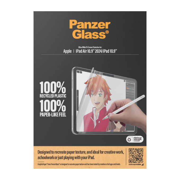 Προστατευτική μεμβράνη GraphicPaper UWF για iPad (10th Gen 2022)/(11th Gen 2025), διαφανής, PanzerGlass