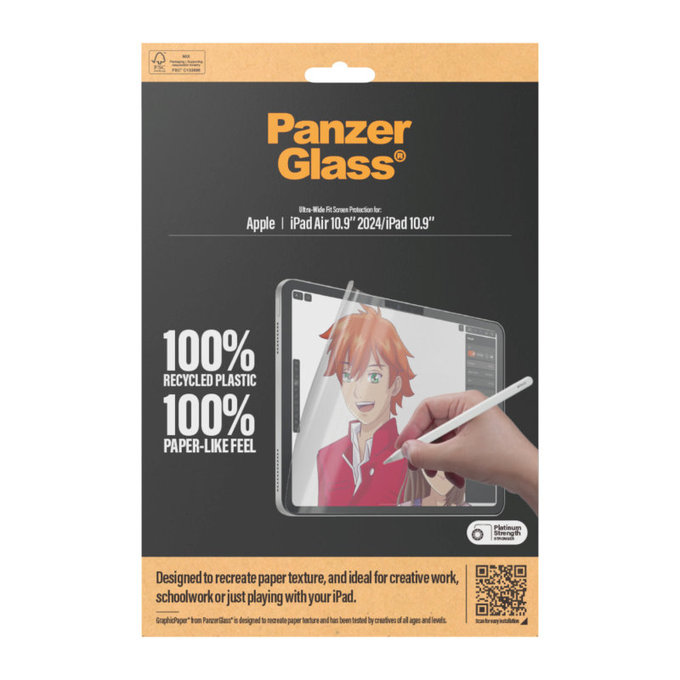 Προστατευτική μεμβράνη GraphicPaper UWF για iPad (10th Gen 2022)/(11th Gen 2025), διαφανής, PanzerGlass