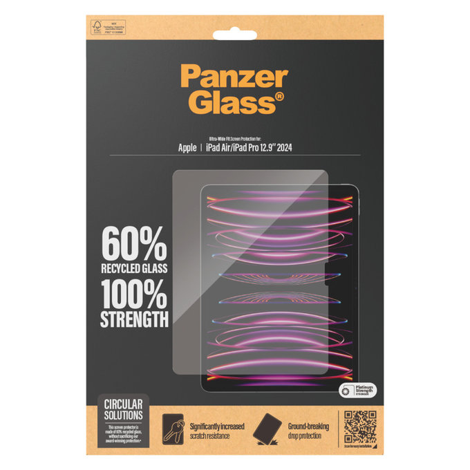 Σκληρυμένο γυαλί UWF για iPad Air 13"/Pro 13", Διάφανο, PanzerGlass