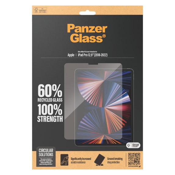 Σκληρυμένο γυαλί UWF για iPad Pro 12,9'', Διάφανο, PanzerGlass