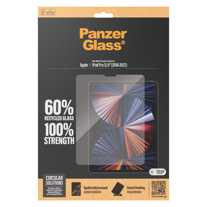 Σκληρυμένο γυαλί UWF για iPad Pro 12,9'', Διάφανο, PanzerGlass