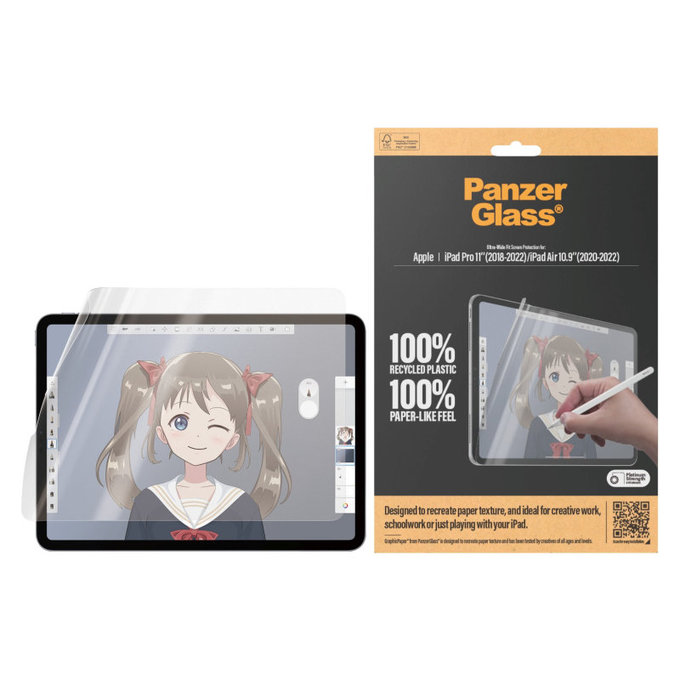 Προστατευτική μεμβράνη GraphicPaper UWF για iPad Pro 11"/Air 10,9'', Διάφανο, PanzerGlass