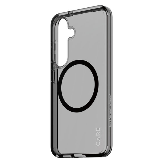 Θήκη Smokey με μαύρο QI για Samsung Galaxy S25, Μαύρο, PanzerGlass