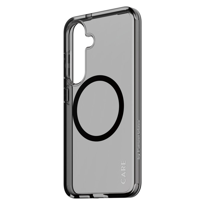 Θήκη Smokey με μαύρο QI για Samsung Galaxy S25, Μαύρο, PanzerGlass