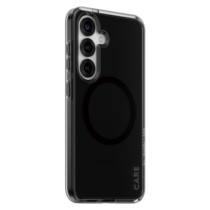Θήκη Smokey με μαύρο QI για Samsung Galaxy S25, Μαύρο, PanzerGlass
