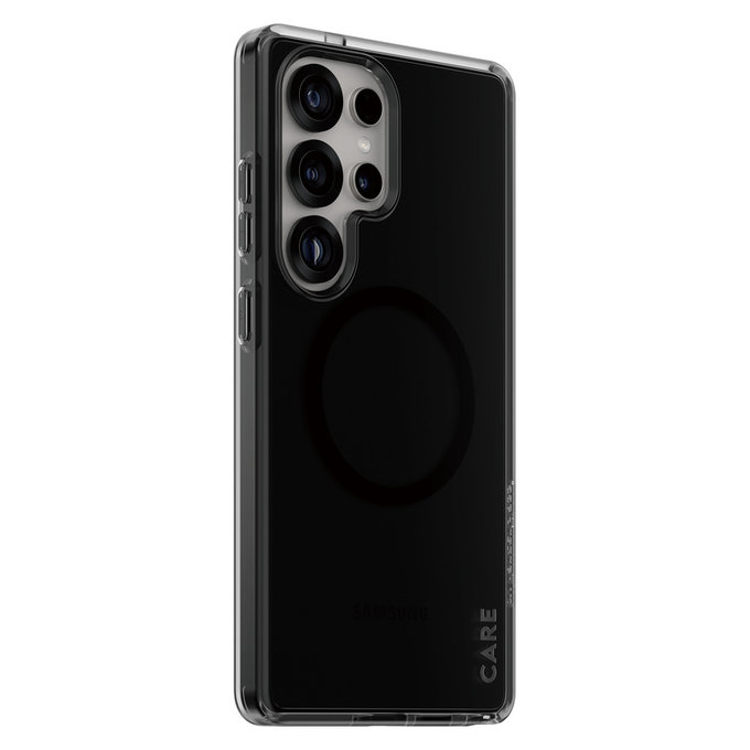 Θήκη Smokey με μαύρο QI για Samsung Galaxy S25 Ultra, Μαύρο, PanzerGlass