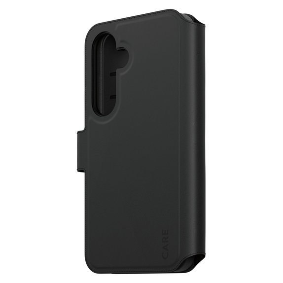 Θήκη Wallet Tango Two-In-One με QI για Samsung Galaxy S25, Μαύρο, PanzerGlass