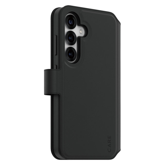 Θήκη Wallet Tango Two-In-One με QI για Samsung Galaxy S25, Μαύρο, PanzerGlass