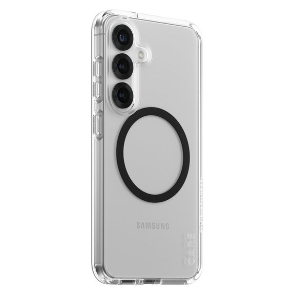 Θήκη Urban Combat με μαύρο QI για Samsung Galaxy S25, Διάφανο, PanzerGlass