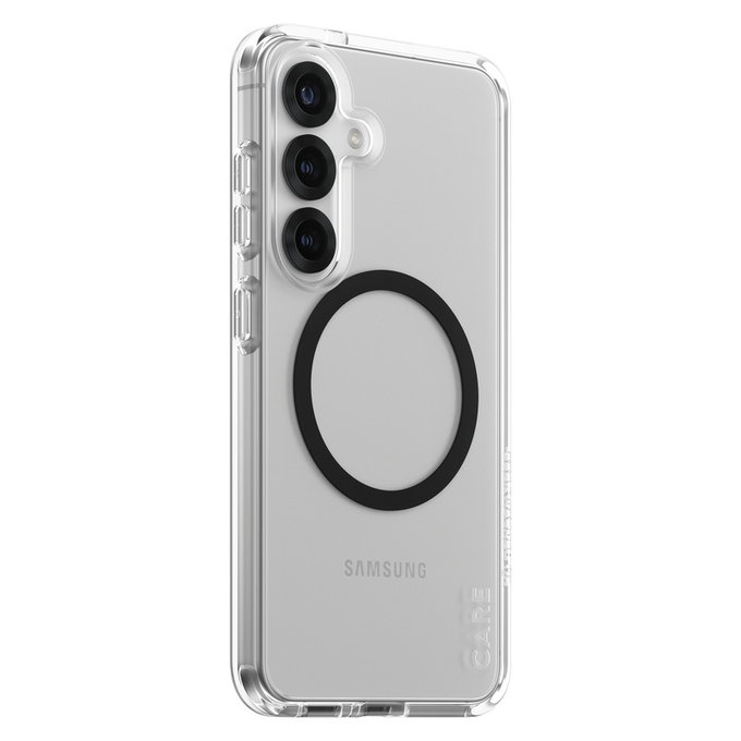Θήκη Urban Combat με μαύρο QI για Samsung Galaxy S25, Διάφανο, PanzerGlass