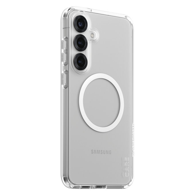 Θήκη Urban Combat με λευκό QI για Samsung Galaxy S25+, Διάφανο, PanzerGlass