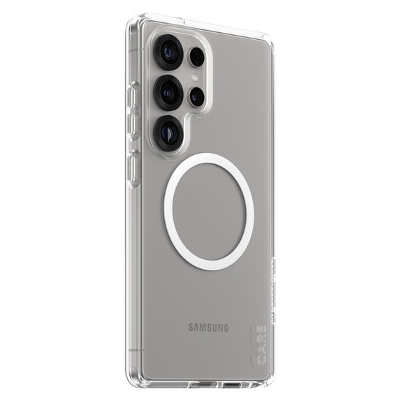 Θήκη Urban Combat με λευκό QI για Samsung Galaxy S25 Ultra, Διάφανο, PanzerGlass